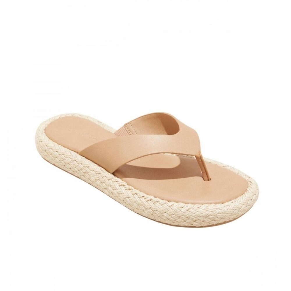 Universal Thread Women's Ginger Espadrille Sandals With Memory Foam Insole, Tan